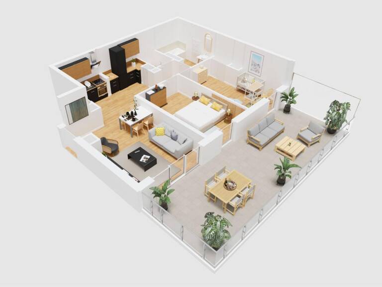 APPARTEMENT TYPE 3 AVEC TERRASSE DE 35 M2 ET PARKING EN SOUS-SOL DANS RÉSIDENCE NEUVE 2026 — photo 1