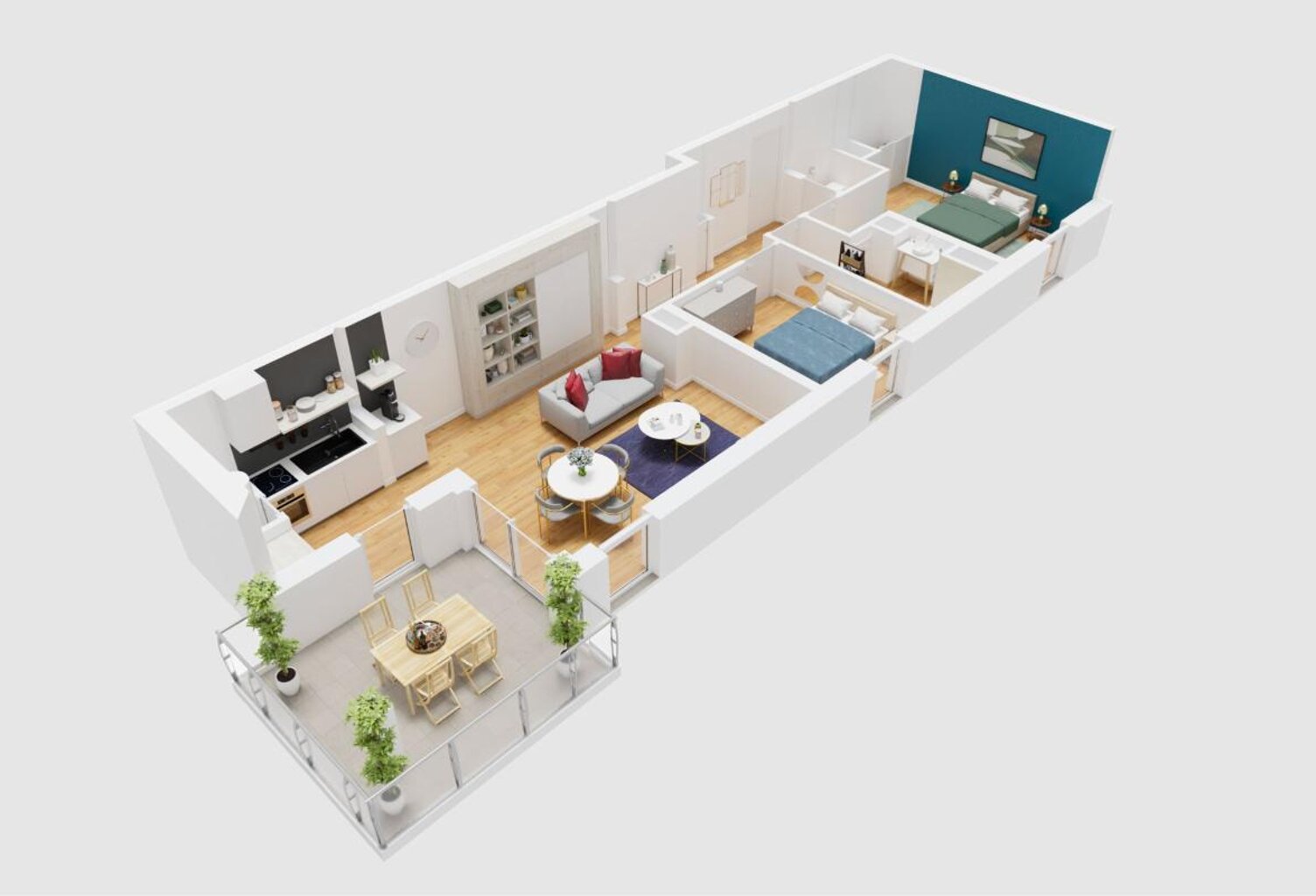 APPARTEMENT TYPE 3 AVEC TERRASSE ET PARKING SOUTERRAIN À VENDRE DANS RÉSIDENCE NEUVE — photo 1