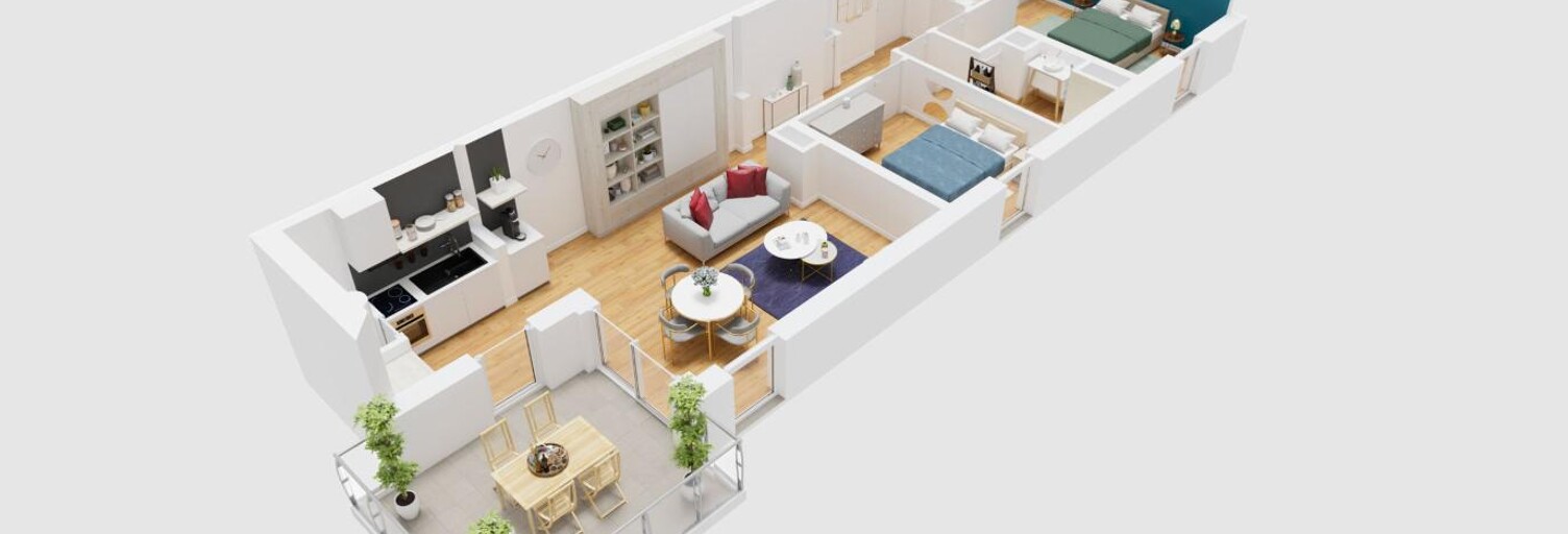 Appartement 3 Pièces 66 m² à vendre à Aix-en-Provence (13100)