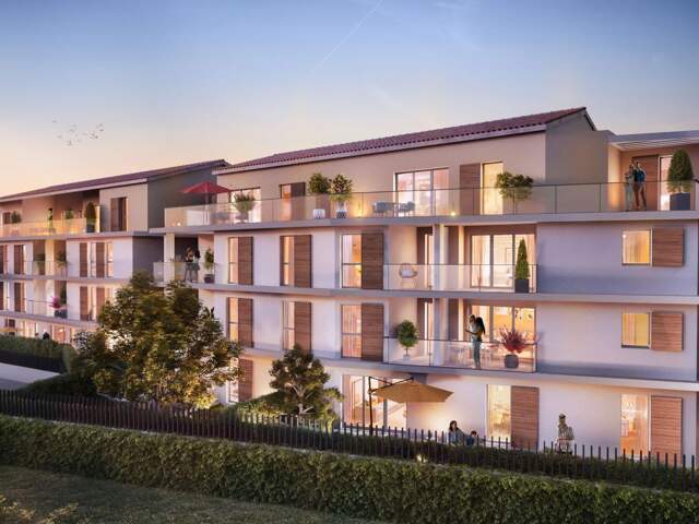 APPARTEMENT TYPE 2 46 M2 EN REZ-DE-JARDIN A VENDRE DANS RÉSIDENCE NEUVE — photo du bien