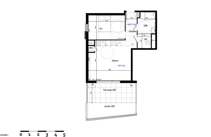 APPARTEMENT TYPE 2 46 M2 EN REZ-DE-JARDIN A VENDRE DANS RÉSIDENCE NEUVE — photo 4