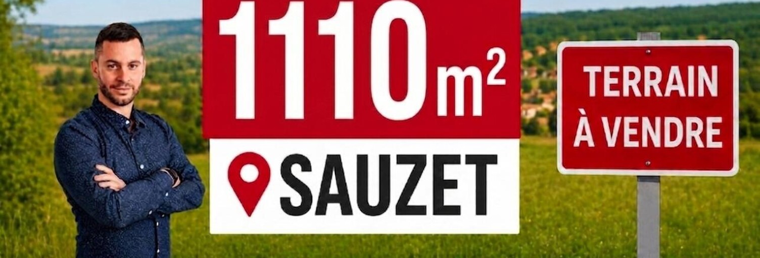 Terrain  1110 m² à vendre à Sauzet (26740)