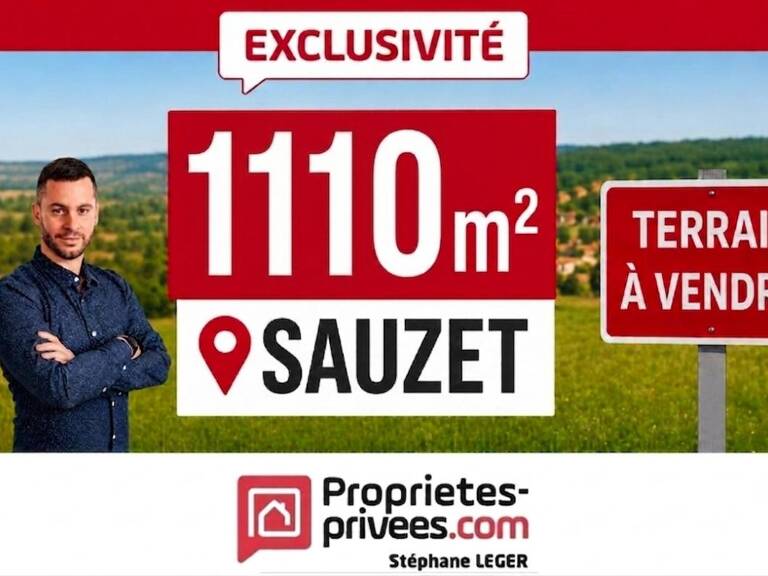 Terrain Sauzet 1170 m2 — photo 1