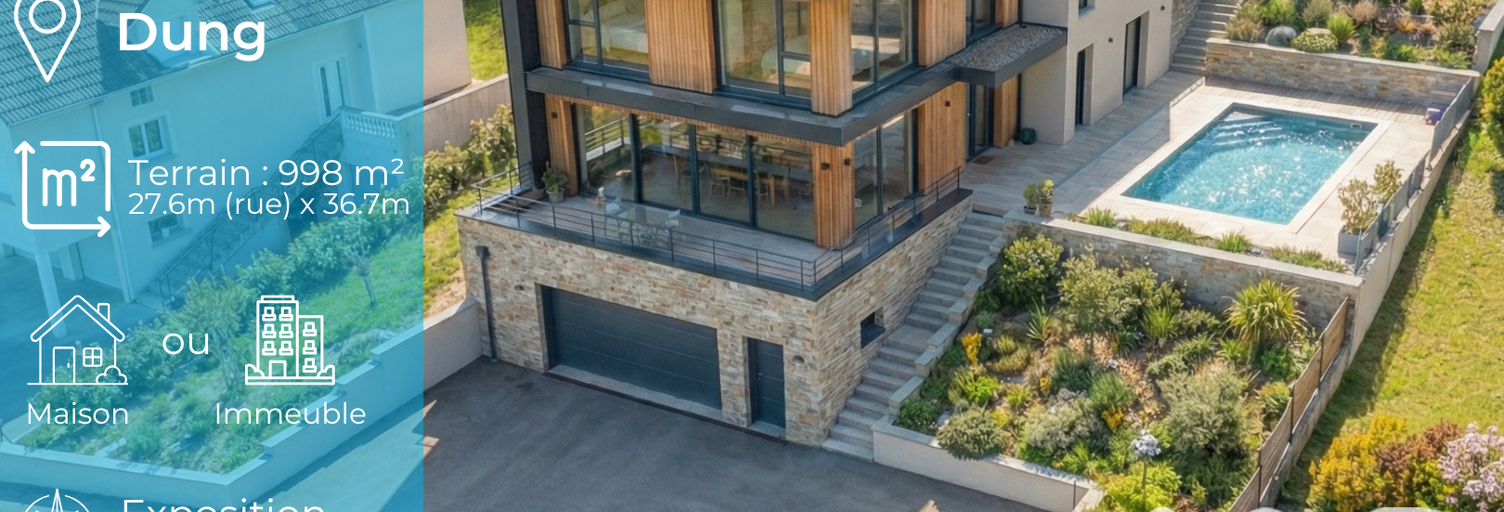 Terrain  998 m² à vendre à Dung (25550)