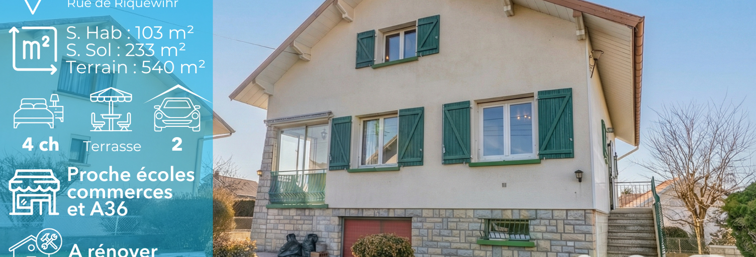 Maison 5 Pièces 103 m² à vendre à Montbéliard (25200)