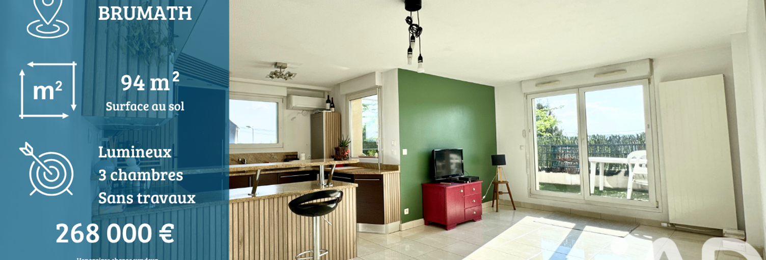 Appartement 4 Pièces 85 m² à vendre à Brumath (67170)