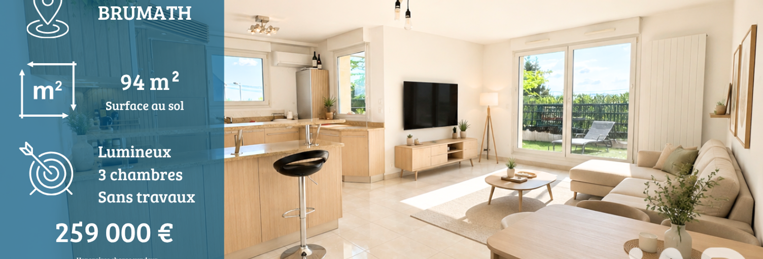 Appartement 4 Pièces 85 m² à vendre à Brumath (67170)