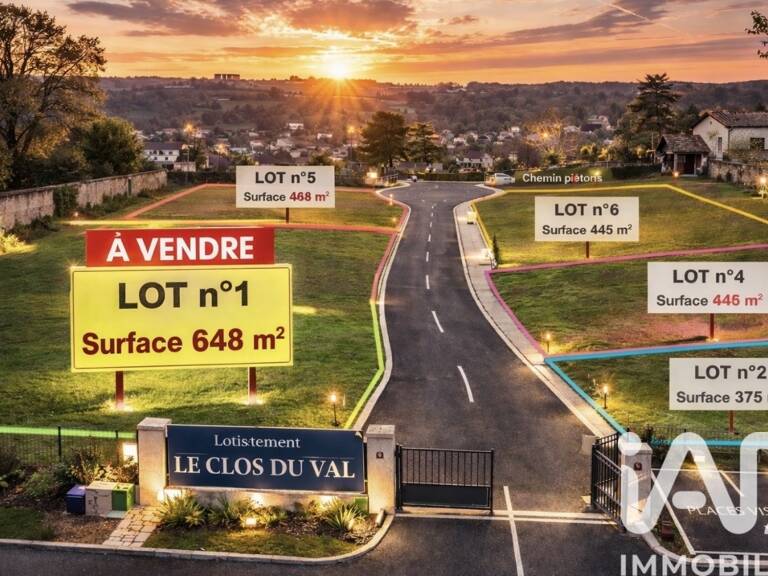 Vente Terrain à bâtir 648 m&sup2; — photo 1