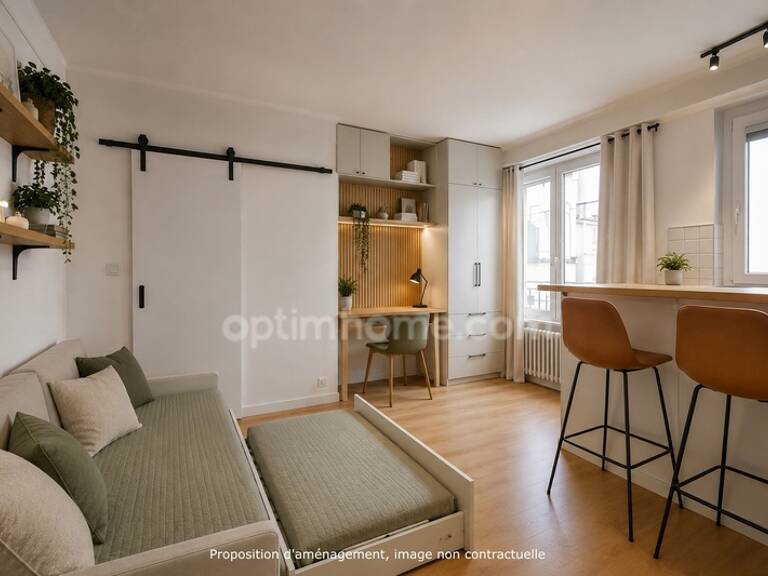 Studio calme et lumineux dans le 18ème arrondissement de Paris, à proximité du métro Guy Moquet — photo 1