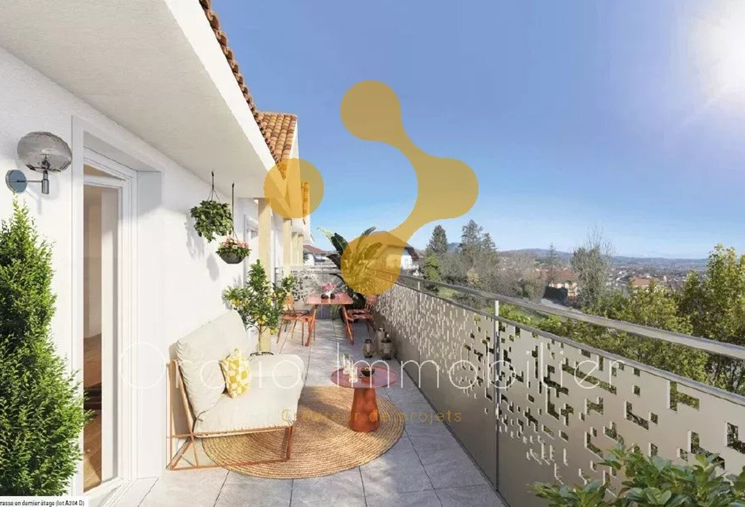 Superbe T3 avec terrasse (frais de notaires offerts) — photo 1