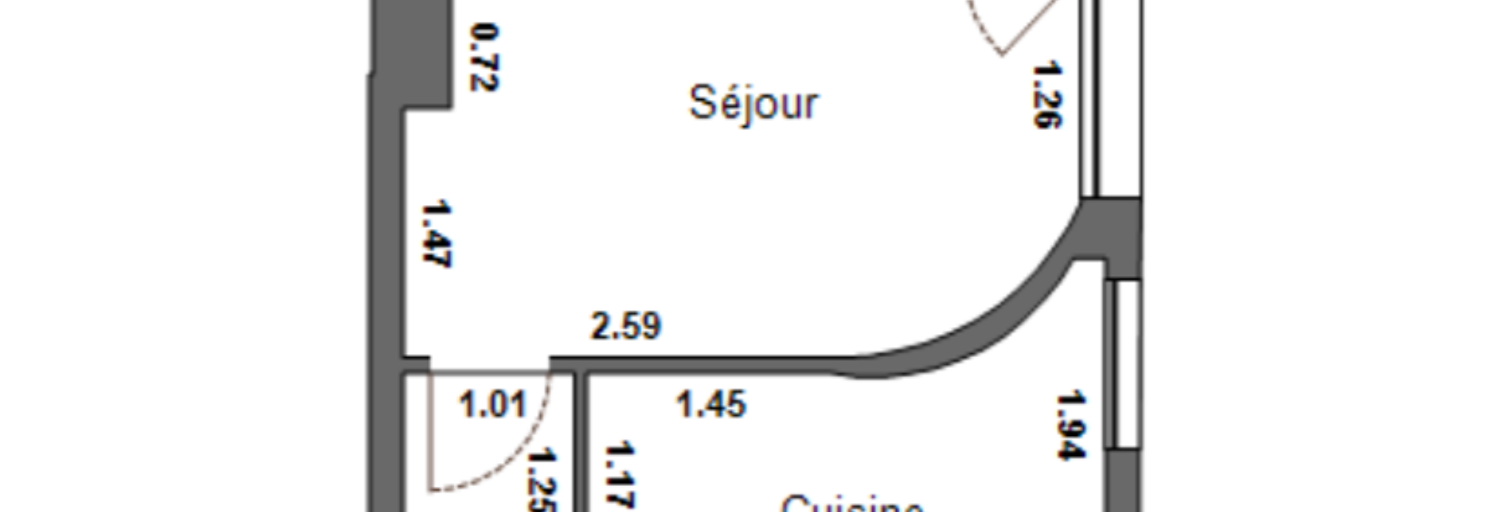 Appartement 2 Pièces 38 m² à vendre à Paris 18 (75018)