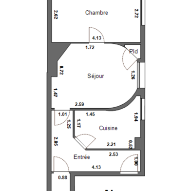 Appartement 2 pièces 240000 €