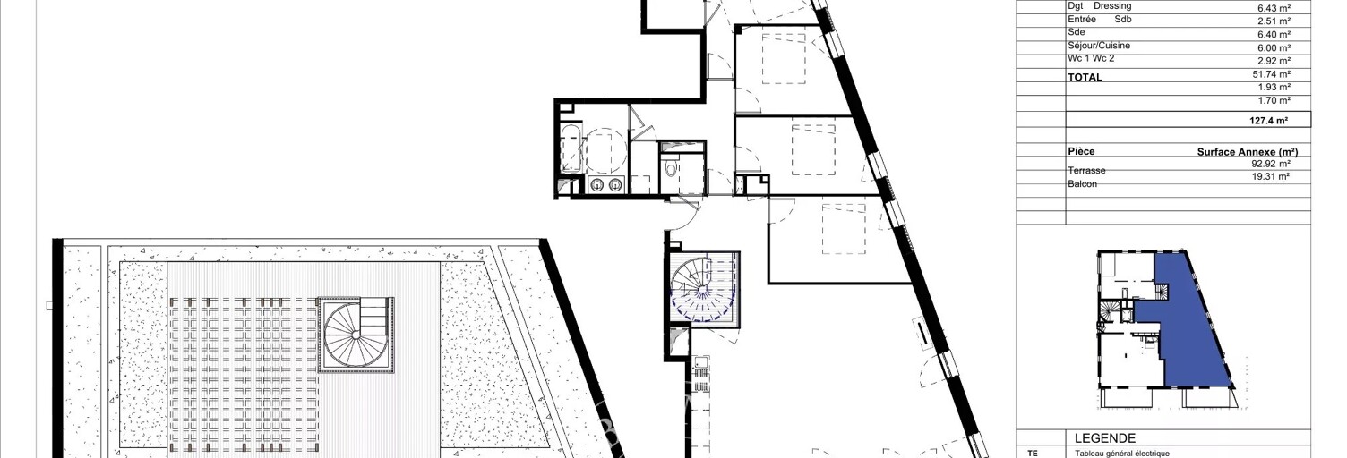 Appartement 5 Pièces 127 m² à vendre à Lyon 8 (69008)