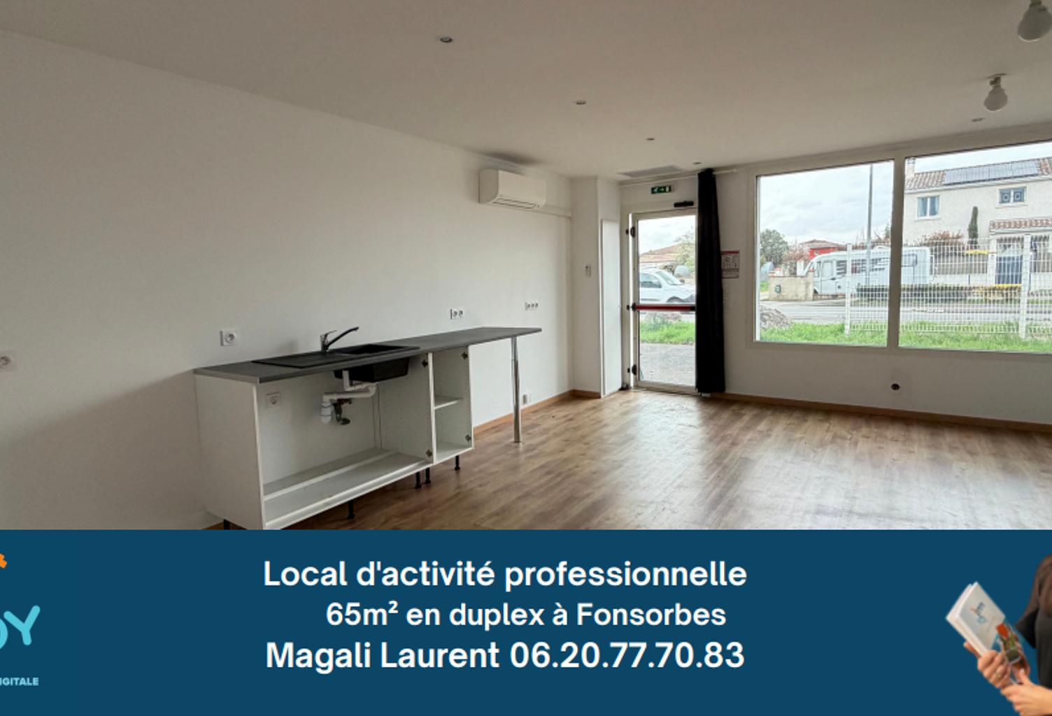Local 65m2 en duplex - 2 pièces - Fonsorbes — photo 1