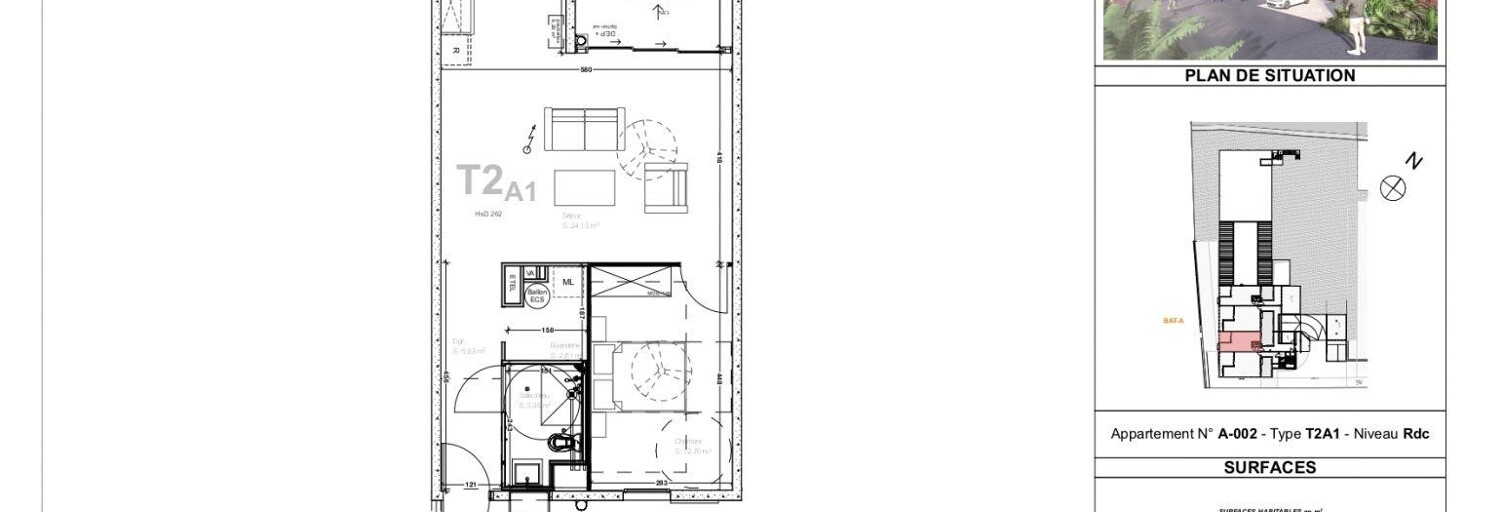 Appartement 2 Pièces 67 m² à vendre à Saint-Leu (97424)