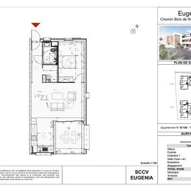 Appartement 2 pièces 283000 €