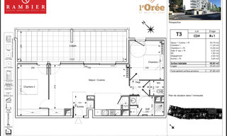 Appartement 3 Pièces 68 m² à louer à Saint-Gély-du-Fesc (34980)