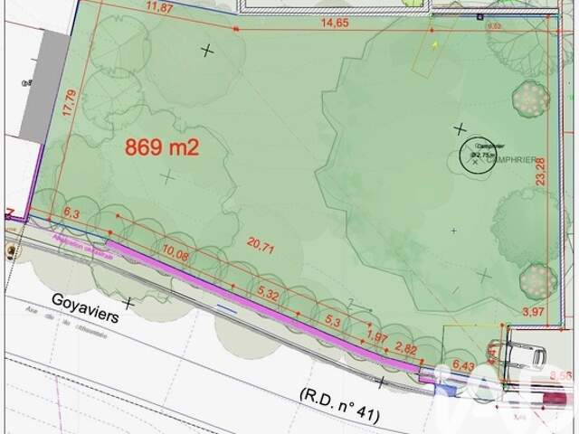 Vente Terrain 869 m&sup2; — photo du bien