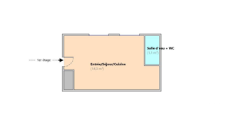 Appartement 1 Pièce 15 m² à vendre à Paris 12 (75012)