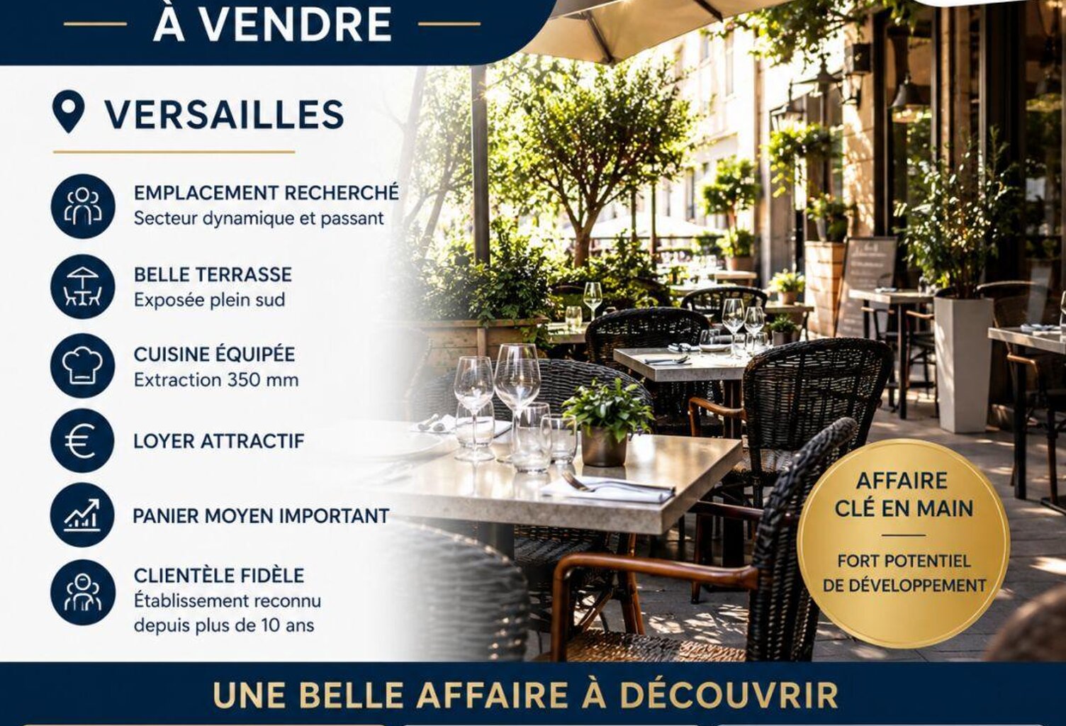 Vente Restaurant 45 m&sup2; — photo 1