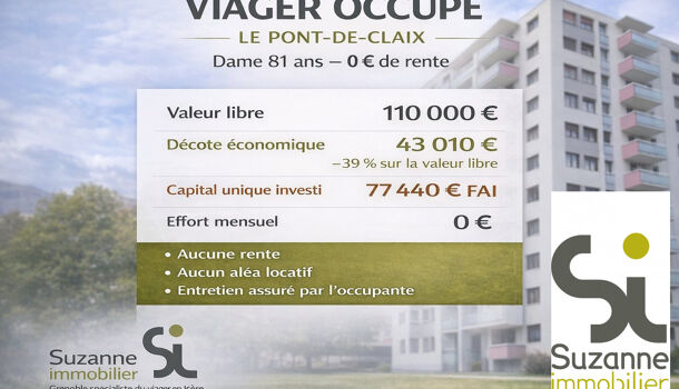 Appartement 3 pièces  à vendre Pont-de-Claix (Le) 38800