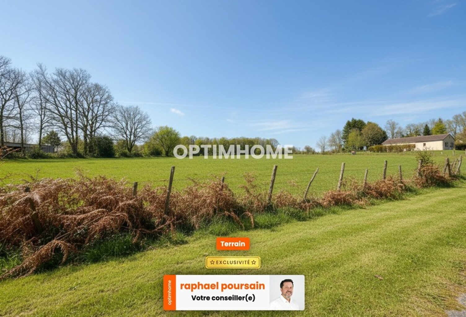 Terrain à vendre de 1 000,00 m² SAINT AMAND MAGNAZEIX (87) — photo 1