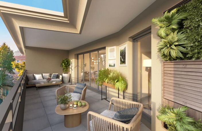 APPARTEMENT TYPE 2 49,5 M2 AVEC TERRASSE PLEIN SUD EN DERNIER ÉTAGE D'UNE RÉSIDENCE NEUVE (POSSIBILITÉ DE PARKING SOUTERRAIN EN SUS DU PRIX) — photo 2