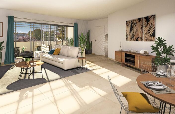 APPARTEMENT TYPE 2 49,5 M2 AVEC TERRASSE PLEIN SUD EN DERNIER ÉTAGE D'UNE RÉSIDENCE NEUVE (POSSIBILITÉ DE PARKING SOUTERRAIN EN SUS DU PRIX) — photo 3