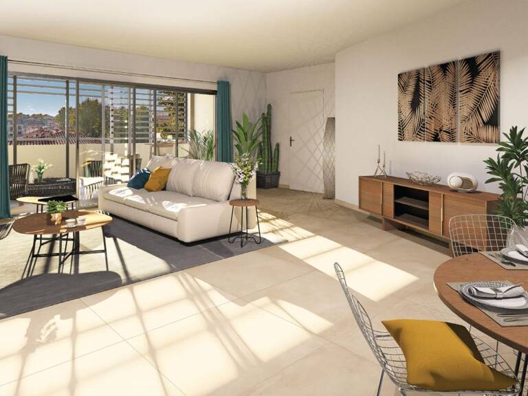 APPARTEMENT TYPE 4 90 M2 AVEC BELLE TERRASSE SUD ET PARKING EN SOUS-SOL À VENDRE DANS RÉSIDENCE NEUVE  STANDING — photo 1