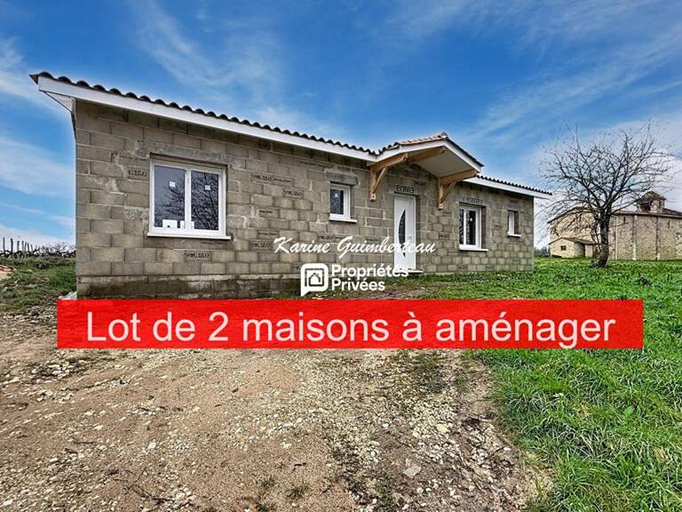 St Aulaye : 2 maisons hors d'eau hors d'air à aménager — photo 1