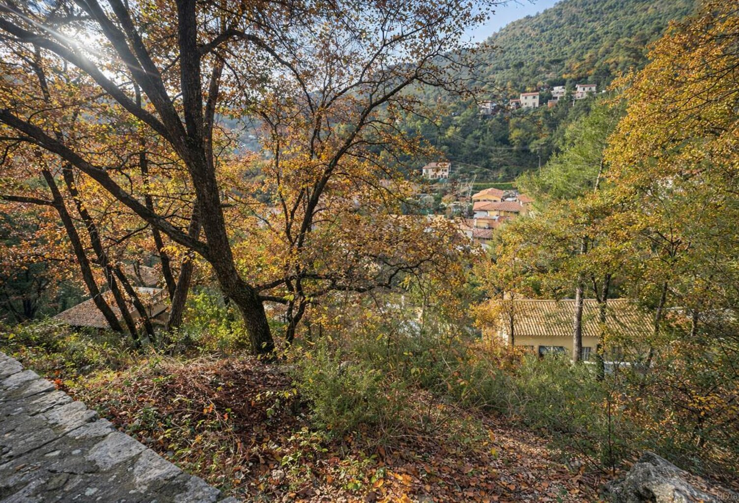 Terrain à bâtir 2 villas, permis accepté Tourrette Levens 1600 m2 — photo 1