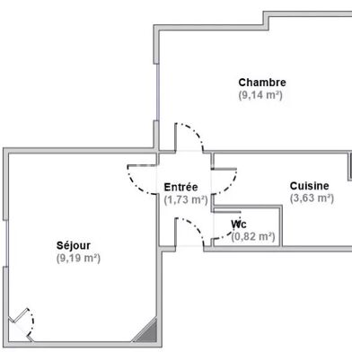 Appartement 2 pièces 269500 €