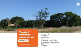 Terrain  402 m² à vendre à Le Fenouiller (85800)