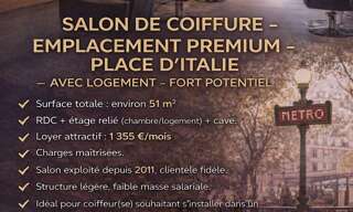 Commerce  51 m² à vendre à Paris 13 (75013)