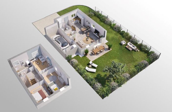 Vente programme neuf T4 83 m² Villeneuve (01480) — photo 2