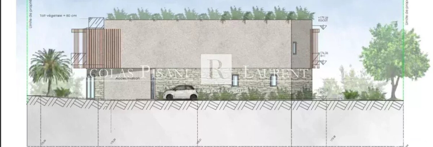 Terrain  1086 m² à vendre à Nice (06000)