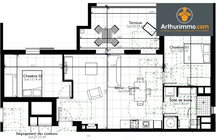 PORTICCIO - APPARTEMENT TYPE 3 — photo 3