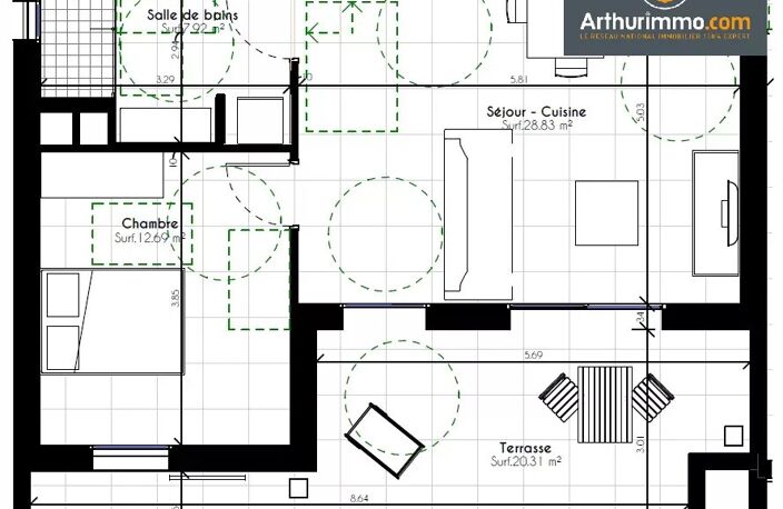 PORTICCIO - APPARTEMENT TYPE 2 — photo 3