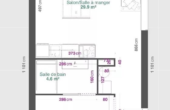 Porticcio : appartement T2 avec terrasse — photo 5