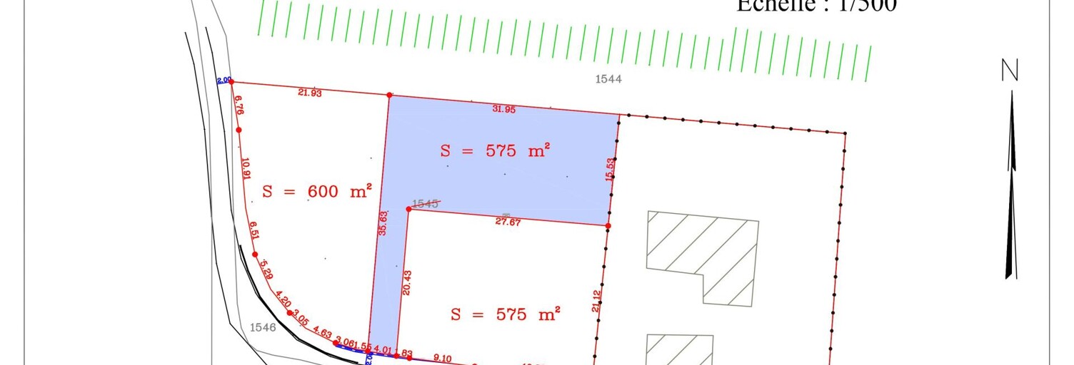 Terrain  575 m² à vendre à Cars (33390)