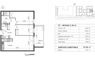 Appartement 3 Pièces 58 m² à vendre à Fréjus (83600)