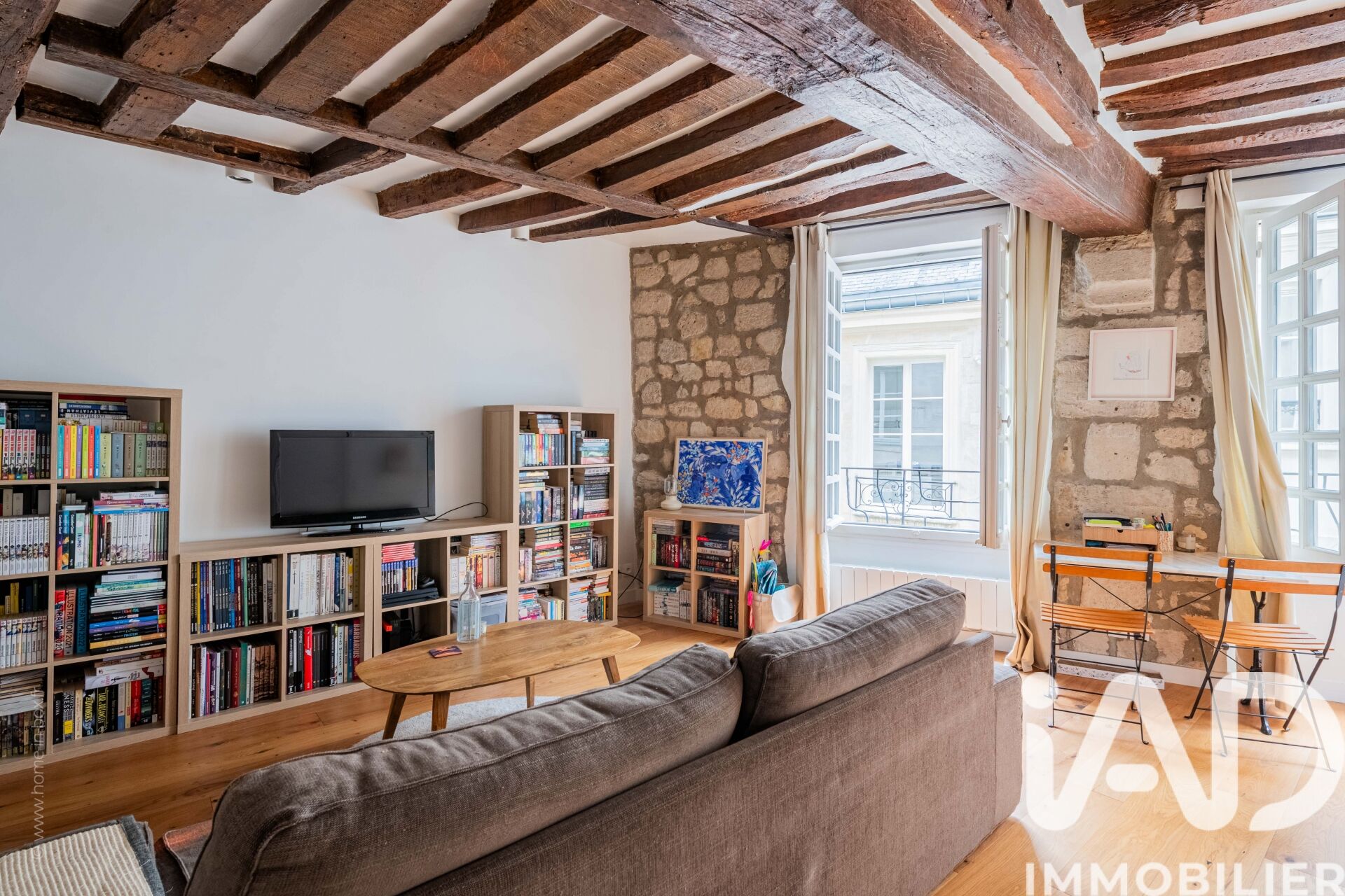 Paris 4e - 37m² - 2p. - 1ch.