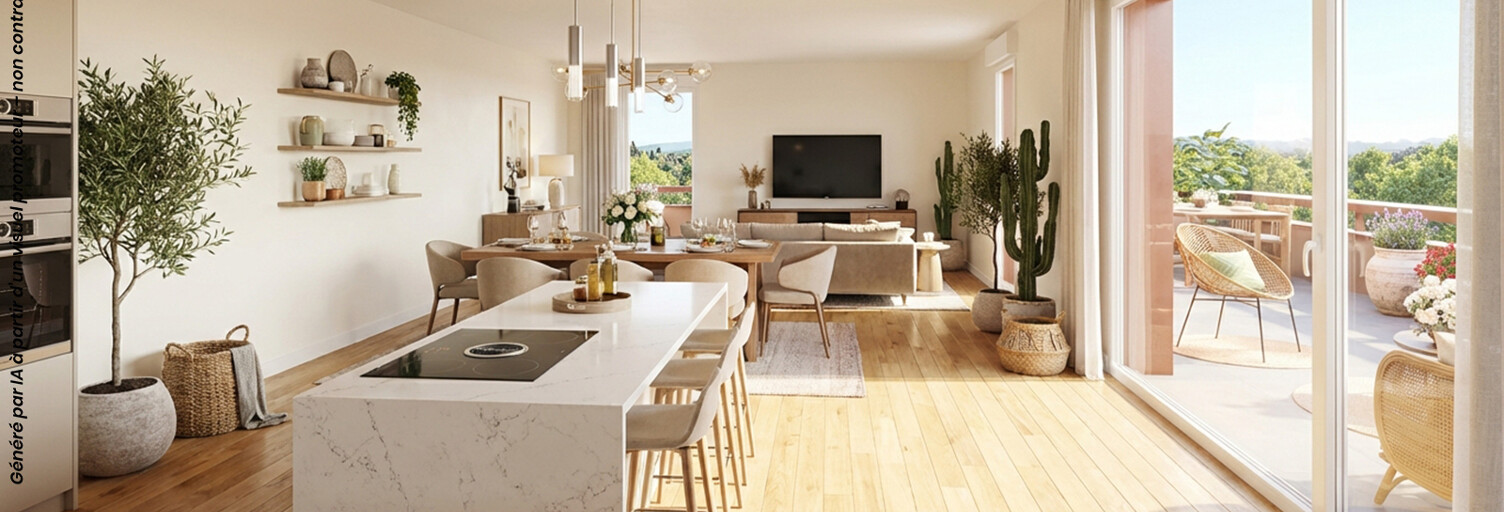 Appartement neuf T1, T2, T3, T4, T5 Pièce 25 à 90 m² à vendre à Miramas (13140)