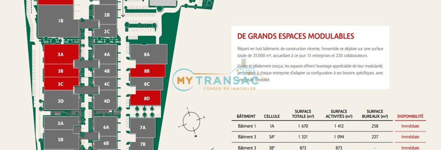 Local industriel  740 m² à louer à Le Blanc-Mesnil (93150)