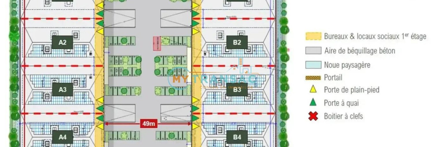 Local industriel  1518 m² à louer à Mitry-Mory (77290)