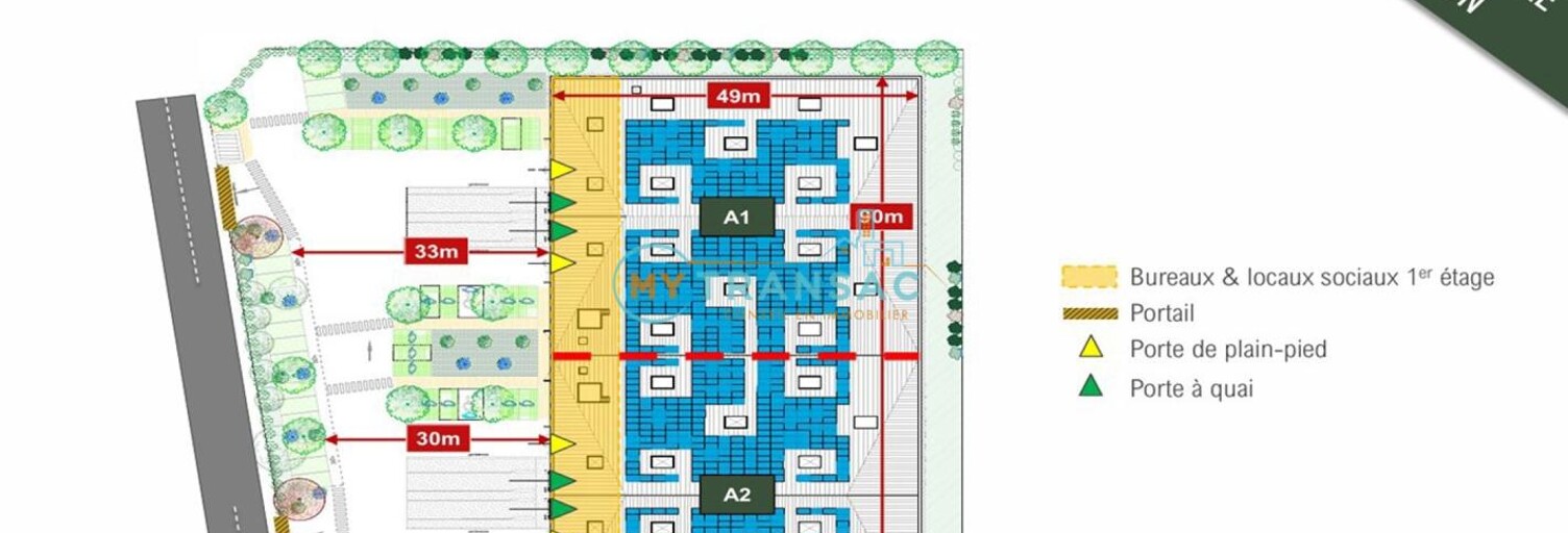 Local industriel  2635 m² à louer à Aulnay-sous-Bois (93600)