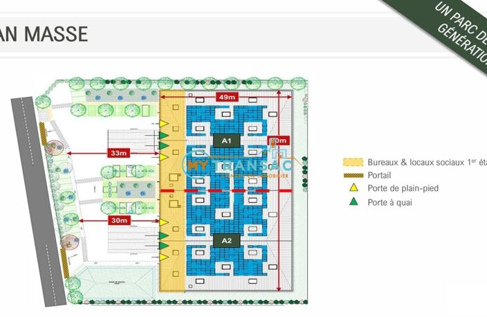 Lot A1 : A LOUER Local d'activité 2 635m² à Aulnay-sous-Bois — photo 4