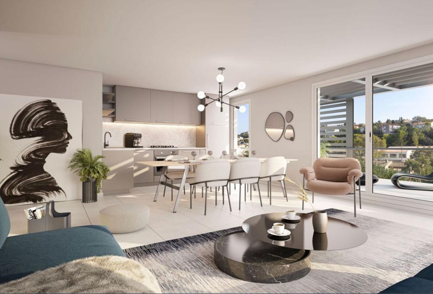 APPARTEMENT TYPE 4 83 M2 AVEC SPACIEUSE TERRASSE DE 25 M2 - DEUX PLACES DE PARKING EN SOUS-SOL ET CAVE PRIVATIVE DANS RESIDENCE NEUVE HAUT DE GAMME — photo 1