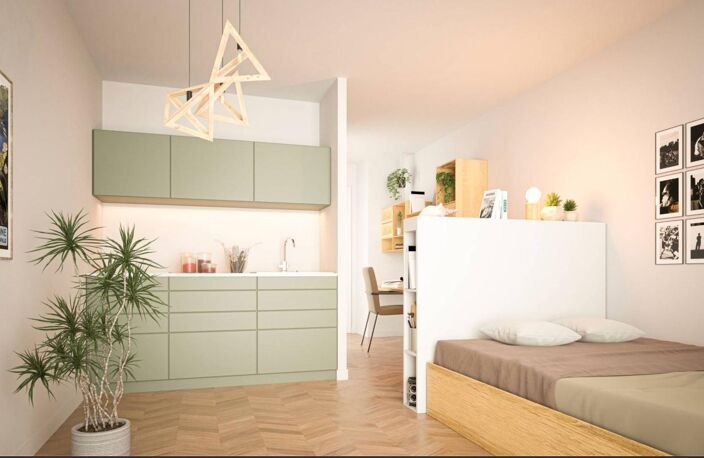 APPARTEMENT TYPE 1 19 M2 À VENDRE DANS RESIDENCE ÉTUDIANTE NEUVE ELIGIBLE STATUT LMNP — photo 2