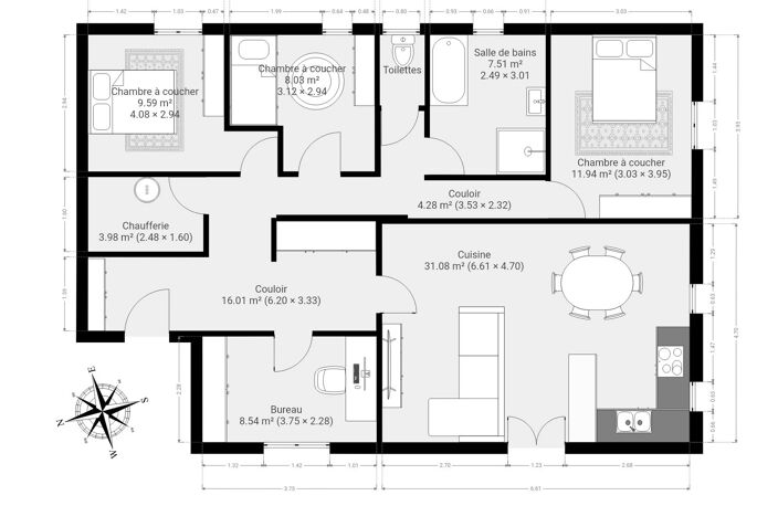 Maison de plain-pied rénovée de 97 m² – Calme et proximité Le Bugue — photo 3